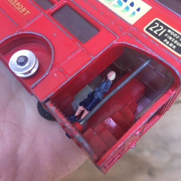 Vintage 1970 Dinky Toys 289 Routemaster Bus Toy Car Red - Picture 4 of 9